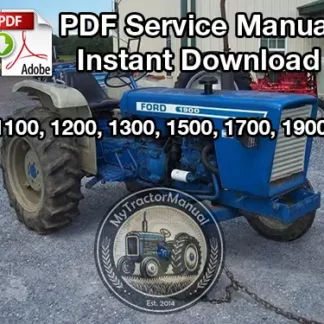 Ford 1100 1200 1300 1500 1700 1900 tractor service manual PDF