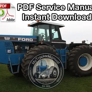 Ford Versatile 836, 846, 856, 876, 936, 946, 956, 976 Tractor Service Manual