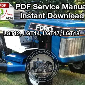 Ford LGT12, LGT14, LGT17, LGT18 Lawn Tractor Service Manual
