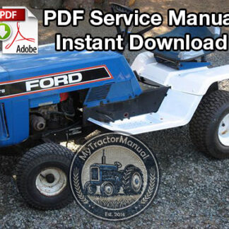 Ford LT8, LT11, LT11H Lawn Tractor Service Manual