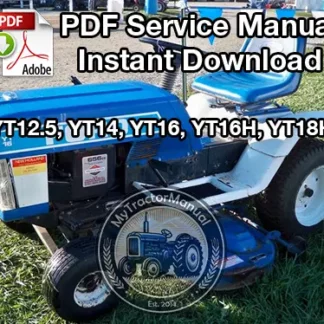 Ford YT12.5, YT14, YT16, YT16H, YT18H Tractor Service Manual