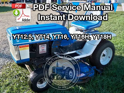 Ford YT12.5, YT14, YT16, YT16H, YT18H Tractor Service Manual