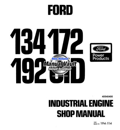 Ford 134, 172, 192 CID Engine