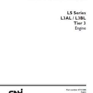 New Holland CNH L3AL, L3BL Tier 3 Engine Service Manual