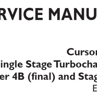 CNH Cursor 13 F3HFE613 Engine Service Manual