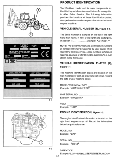 Ford 555E, 575E, 655E, 675E Loader Backhoe Operator's Manual ...