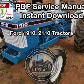 Ford 1910 2110 factory service shop manual PDF