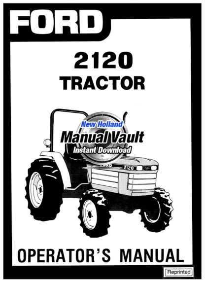 Ford 2120 Tractor Operator's Manual PDF (Serial # Prior to UV32236 ...
